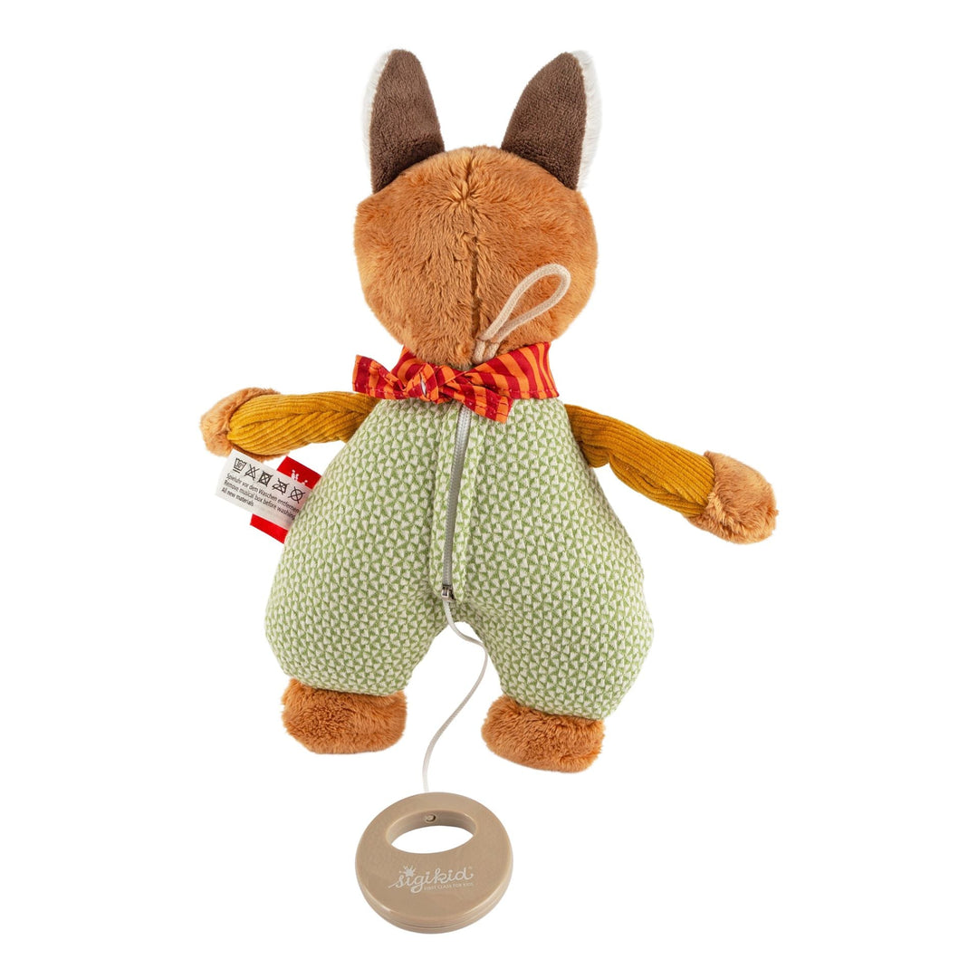 Sigikid | Knuffel met Muziek | Musical Forest Fox | Weist Du Wieviel Sternlein Stehen | 24 cm | 0+ - Kleine Eland