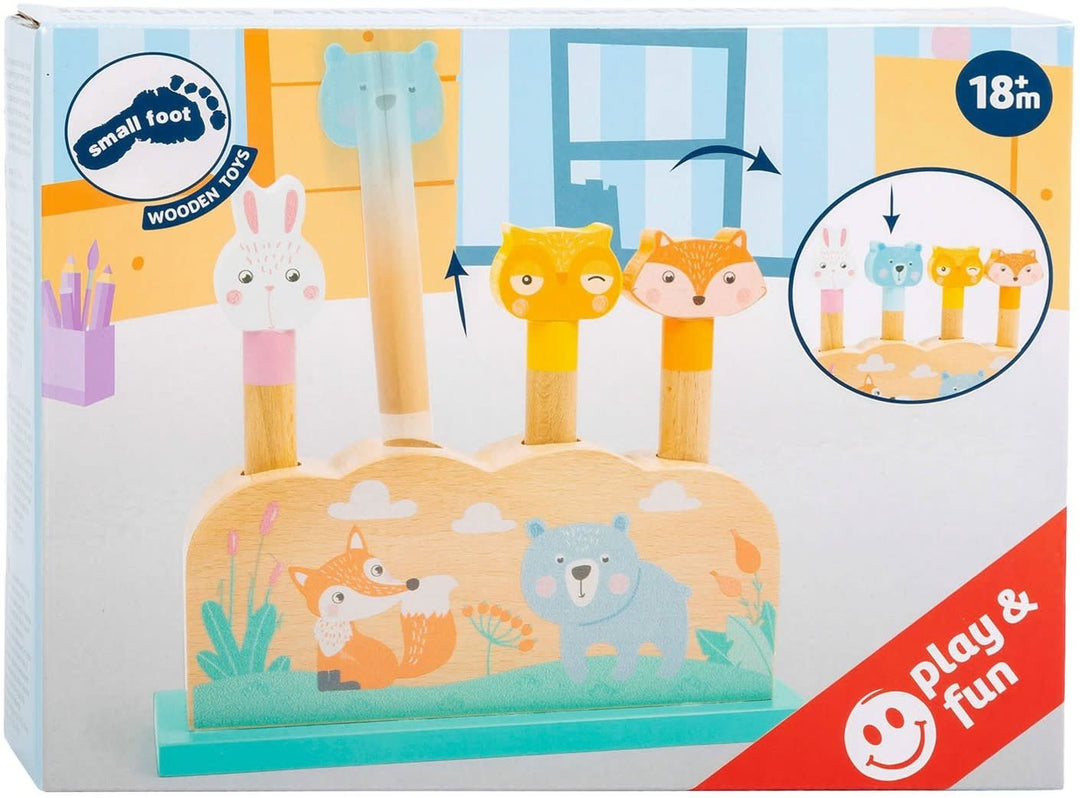 Small Foot | Pop - up Toy | Bosdieren | 18,5 x 4,07 x 16 cm | 1+ - Kleine Eland