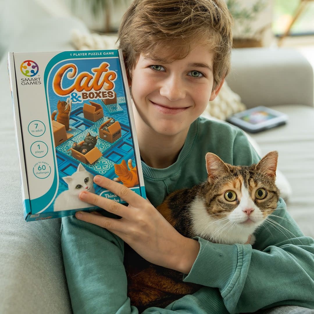 Smartgames | Compact | Cats &amp; Boxes | 7+ - Kleine Eland