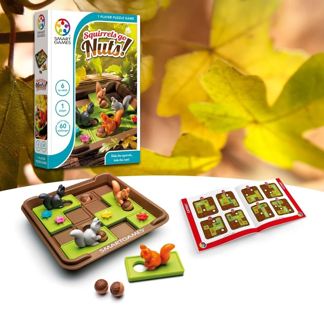 Smartgames | Compact | Squirrels Go Nuts! | 6+ - Kleine Eland