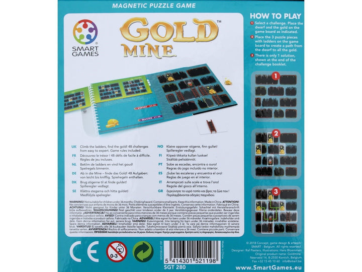 Smartgames | Magnetic Travel Game | Goldmine | 7+ - Kleine Eland