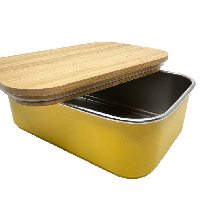 Smikkels | RVS Lunchbox | Geel - Kleine Eland