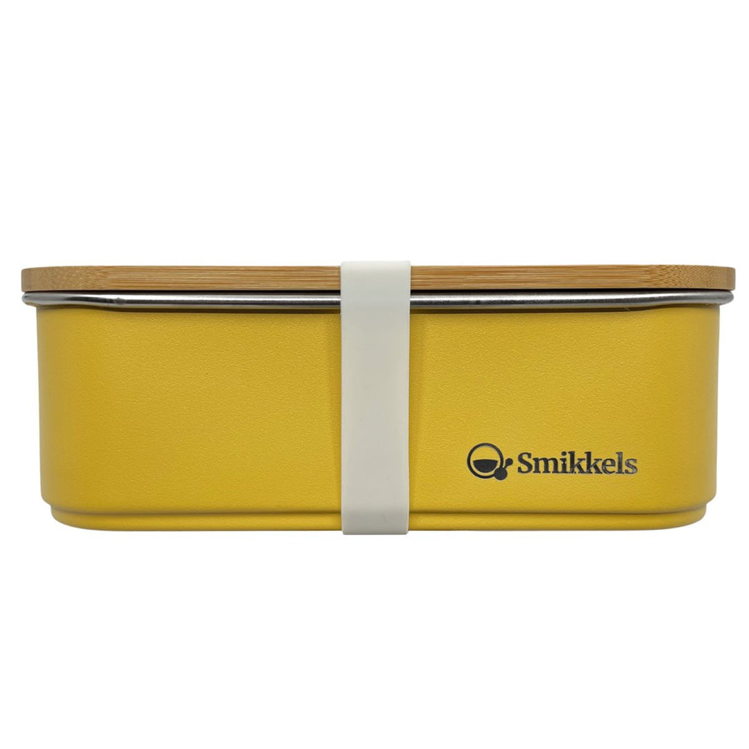 Smikkels | RVS Lunchbox | Geel - Kleine Eland