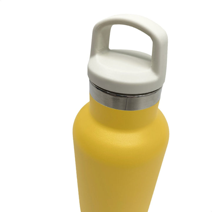 Smikkels | RVS Thermos drinkfles 350ml | Geel - Kleine Eland