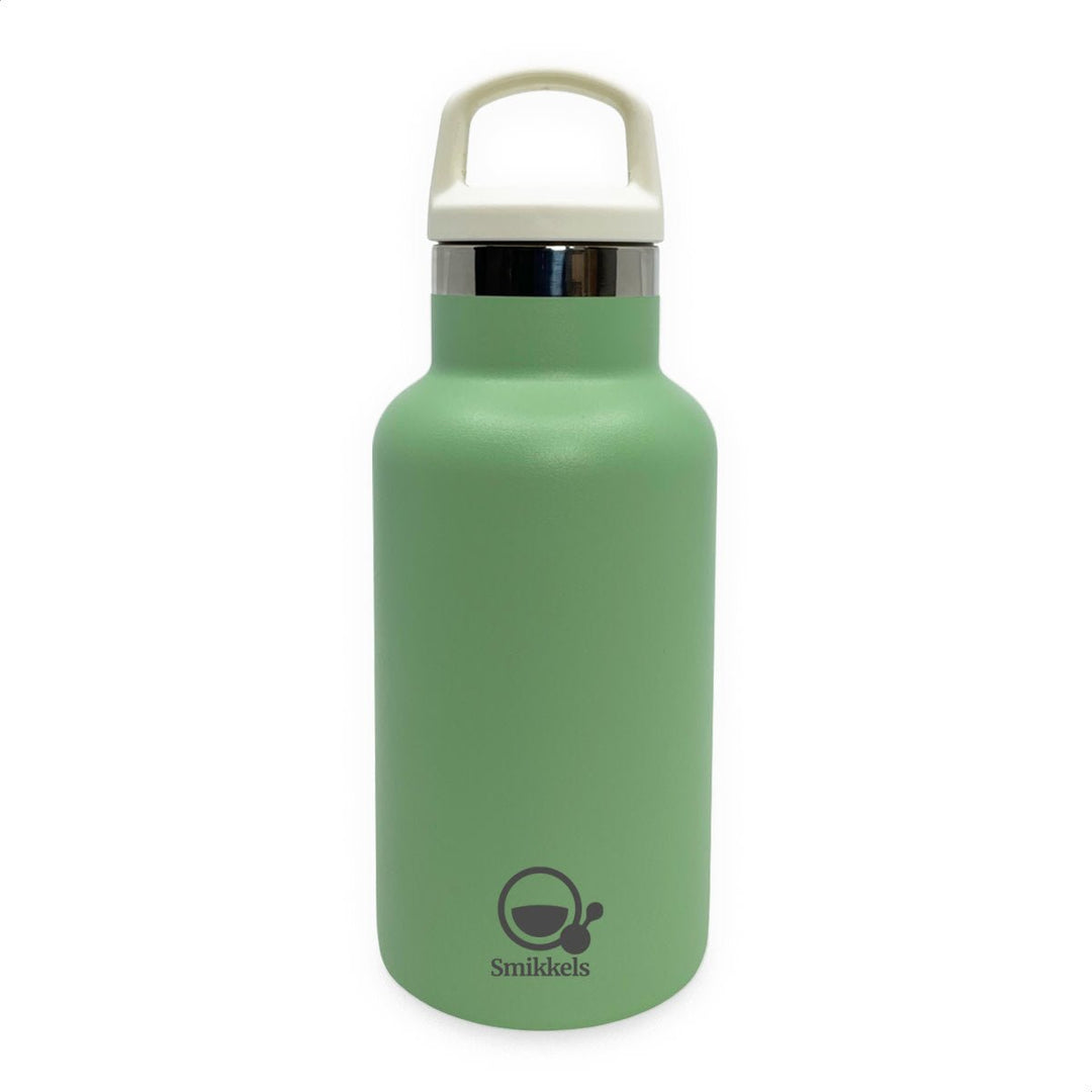 Smikkels | RVS Thermos drinkfles 350ml | Groen - Kleine Eland