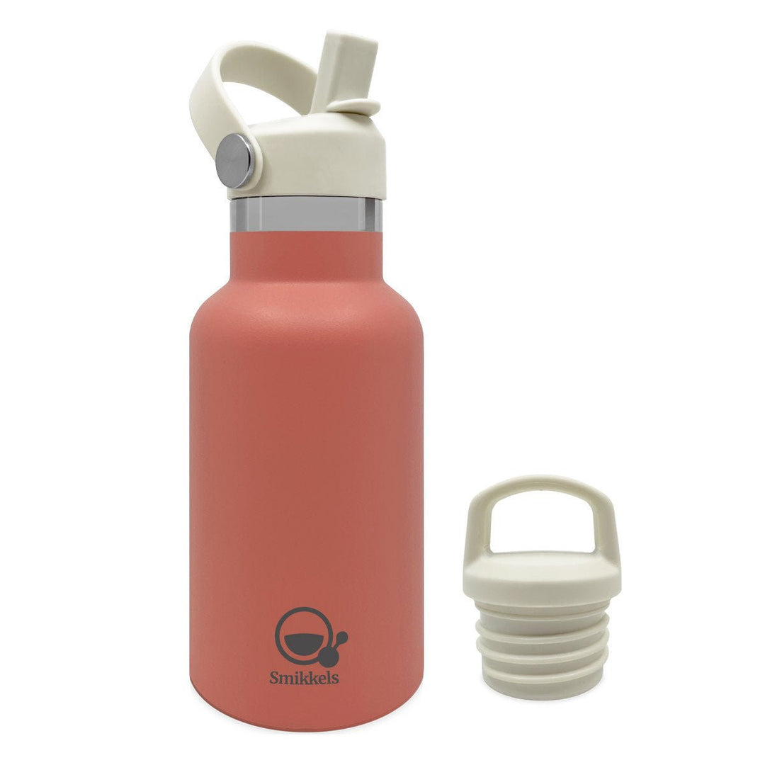 Smikkels | RVS Thermos drinkfles 350ml | Roze - Kleine Eland
