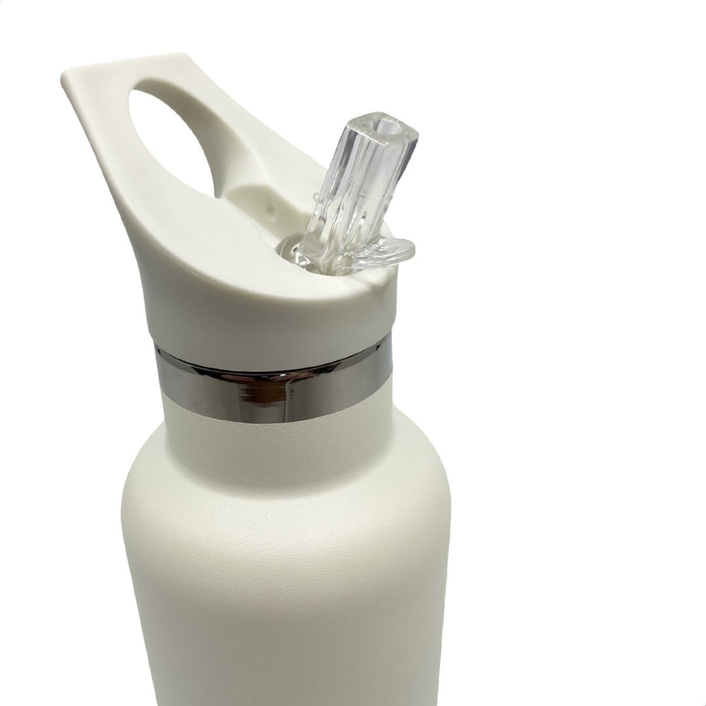 Smikkels | RVS Thermos drinkfles 350ml | Zacht Wit - Kleine Eland