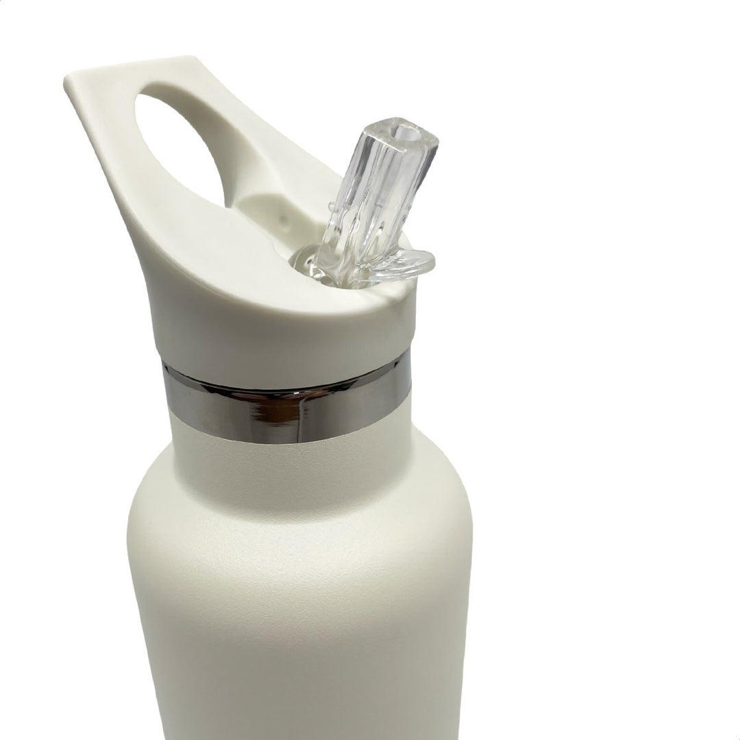 Smikkels | RVS Thermos drinkfles 350ml | Zacht Wit - Kleine Eland