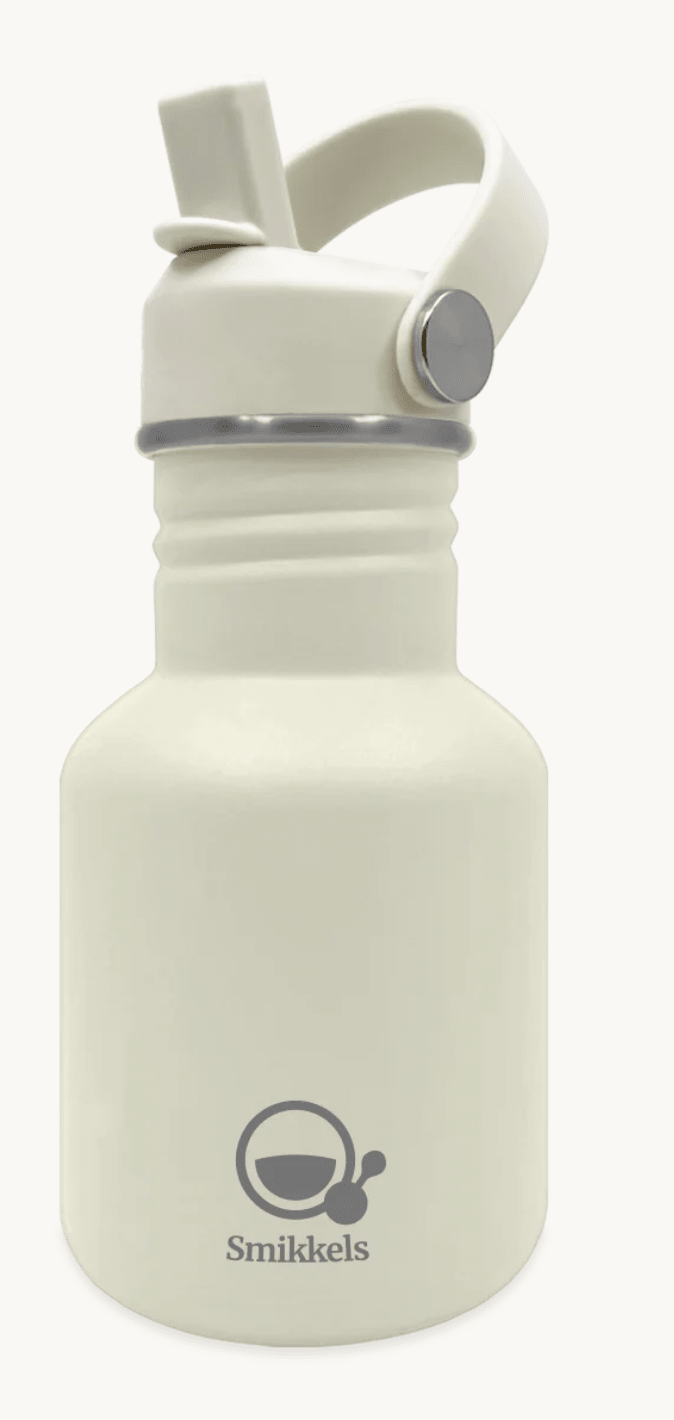 Smikkels | RVS Thermos drinkfles 350ml | Zacht Wit - Kleine Eland
