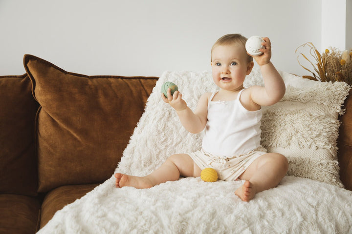 Sophie de Giraf | 5 Senses | Gehoor | Muzikale Ballen | 6 cm | + 3 maanden - Kleine Eland