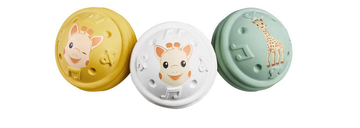 Sophie de Giraf | 5 Senses | Gehoor | Muzikale Ballen | 6 cm | + 3 maanden - Kleine Eland
