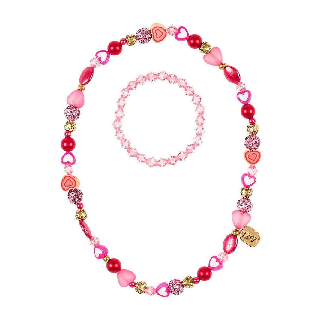 Souza Sieraden &amp; Accessoires | Ketting en armband set Lyse hart - Kleine Eland