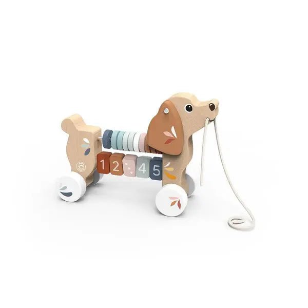 Speedy Monkey | Houten Trekfiguur | Puppy | 7,3 x 17,2 x 25 cm | 1+ - Kleine Eland