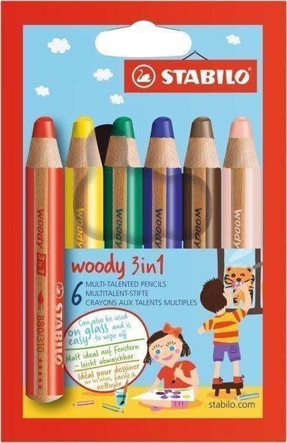 Stabilo | Kleurpotloden | 6 Woody | 880 - Kleine Eland