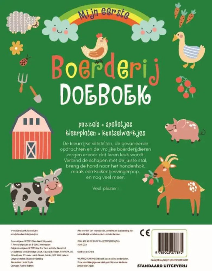 Standaard Uitgeverij | Mijn Eerste Doeboek | met stiften | Boerderij | 4+ - Kleine Eland