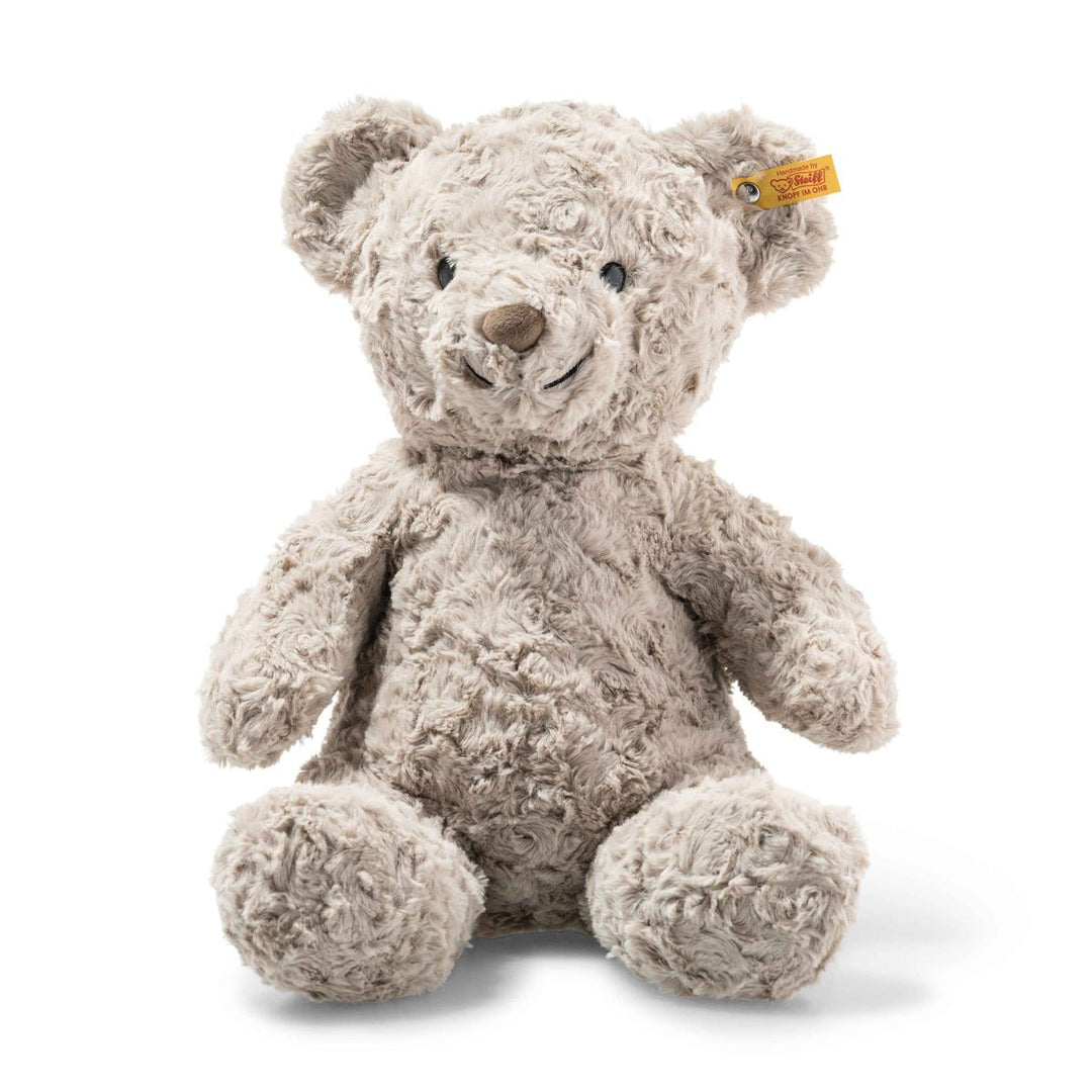Steiff | Soft Cuddley Friends | Grey Honey Teddy Bear | 38 cm | 0+ - Kleine Eland