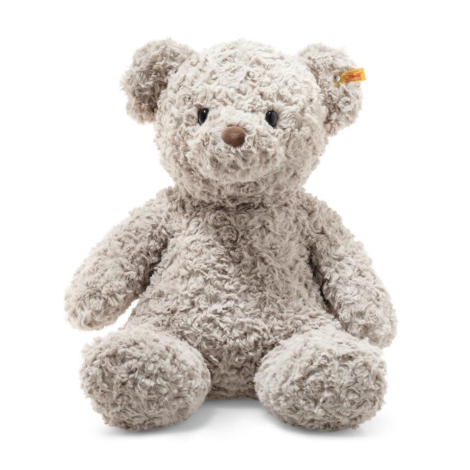 Steiff | Soft Cuddley Friends | Grey Honey Teddy Bear | 48 cm | 0+ - Kleine Eland