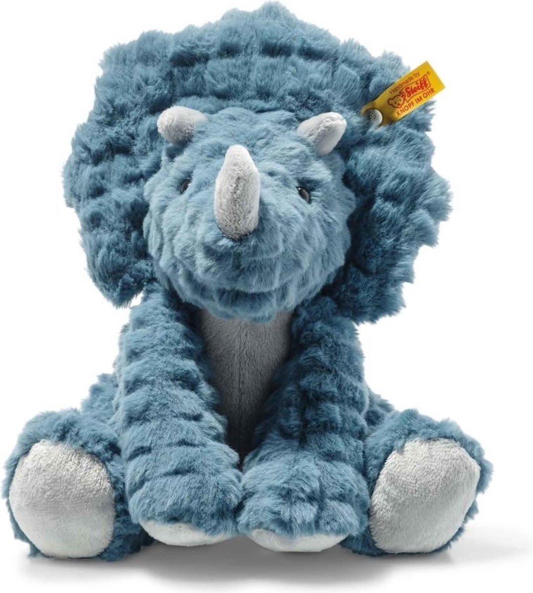 Steiff | Soft Cuddly Friends | Dino Serie | Dixi Triceratops | 28 cm | 0+ - Kleine Eland