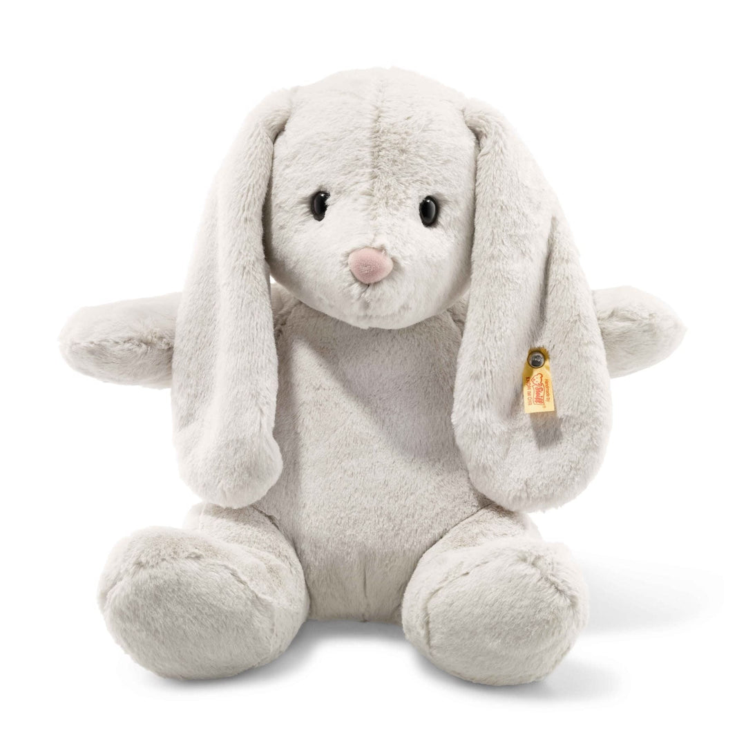 Steiff | Soft Cuddly Friends | Hoppie Rabbit | Light Grey | 38 cm | 0+ - Kleine Eland