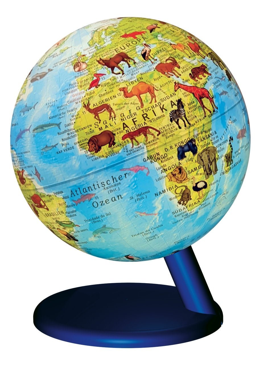 Stellanova l Globe Wereldbol met verlichting | Dieren | 15 cm - Kleine Eland