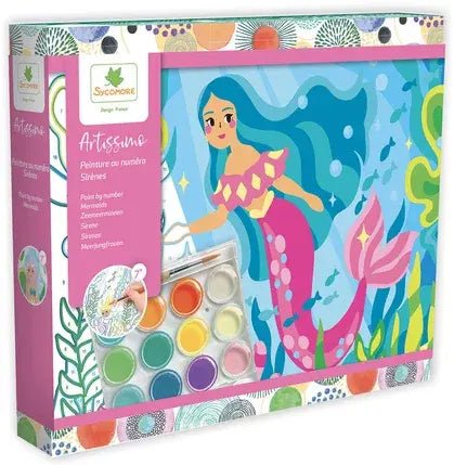 Sycomore | Knutselset | Paint by Number | Mermaids | 5+ - Kleine Eland