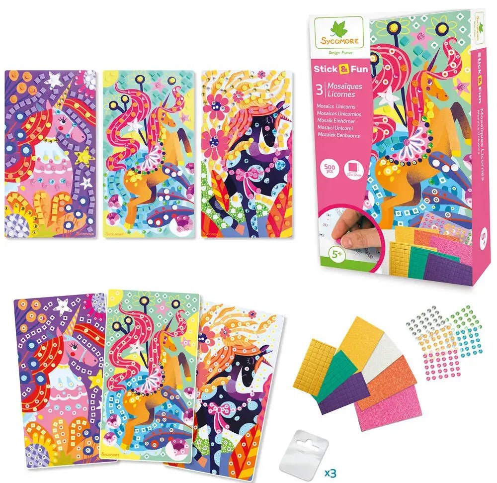 Sycomore | Stick'n Fun | 500 Mini Mosaiques | Eenhoorn | 5+ - Kleine Eland