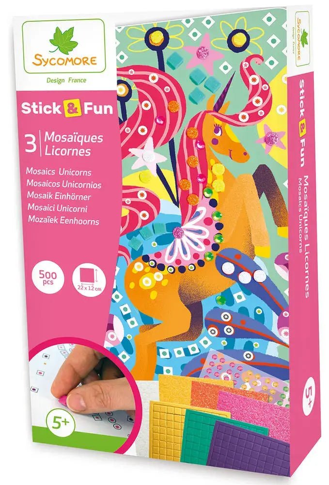 Sycomore | Stick'n Fun | 500 Mini Mosaiques | Eenhoorn | 5+ - Kleine Eland
