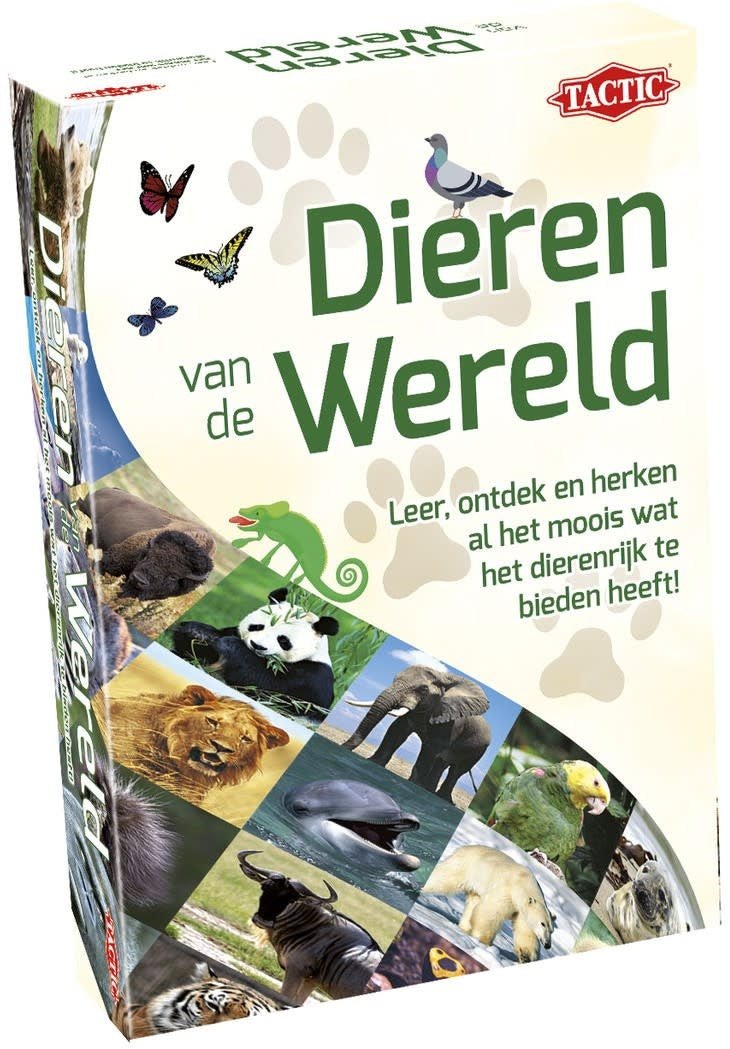 Tactic Games | Kaartspel | Dieren van de Wereld | 52 delig | 8+ - Kleine Eland