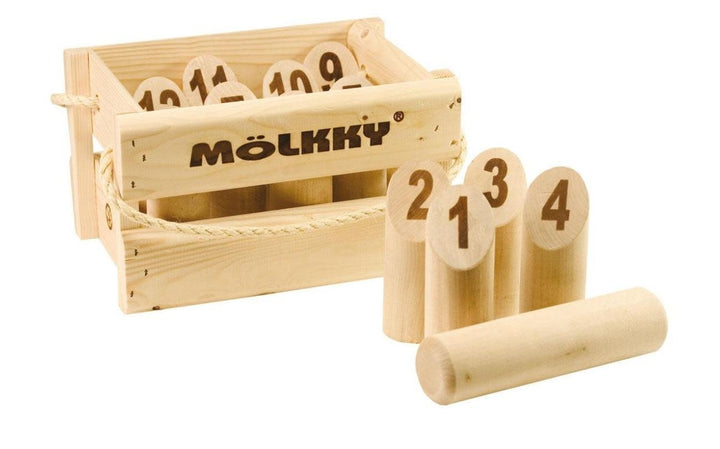 Tactic Games | Mölkky | het Original Vang - en werpspel in Houten Krat | 6+ - Kleine Eland