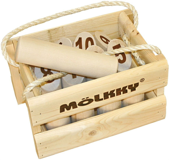 Tactic Games | Mölkky | het Original Vang - en werpspel in Houten Krat | 6+ - Kleine Eland