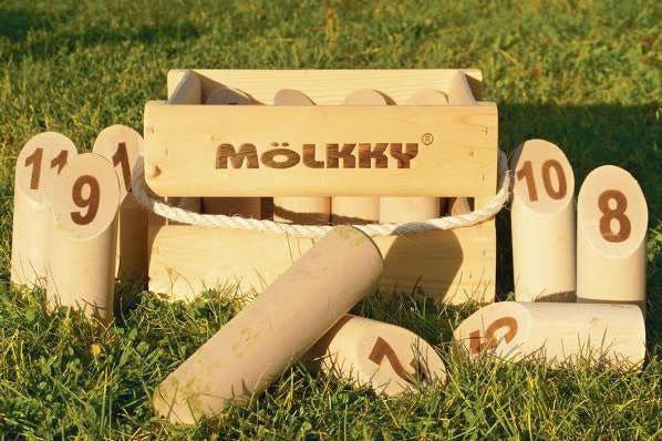 Tactic Games | Mölkky | het Original Vang - en werpspel in Houten Krat | 6+ - Kleine Eland