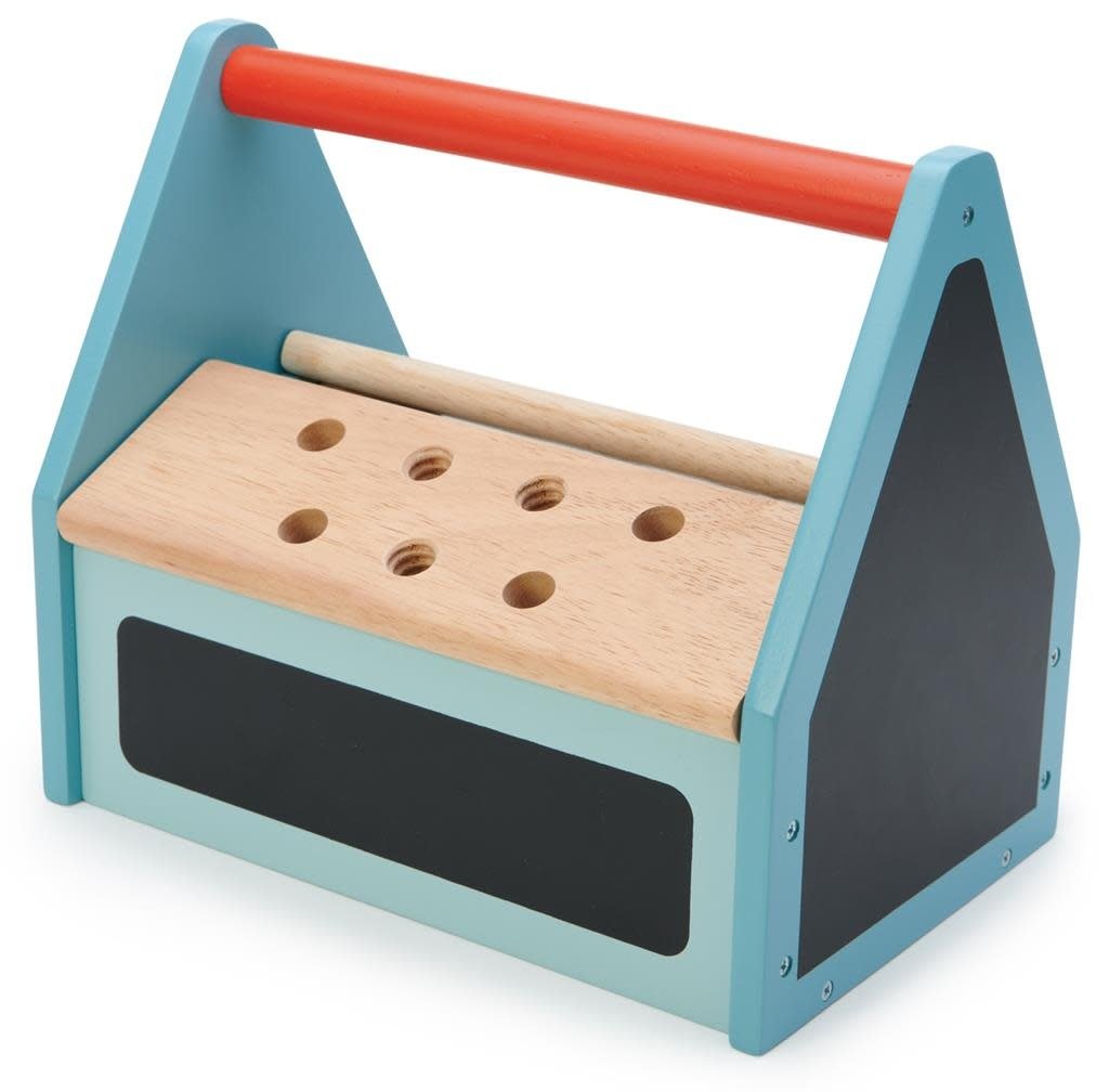 Tender Leaf Toys | Houten Gereedschapskist | 22 delig | 23 x 15 x 20 cm |3+ - Kleine Eland
