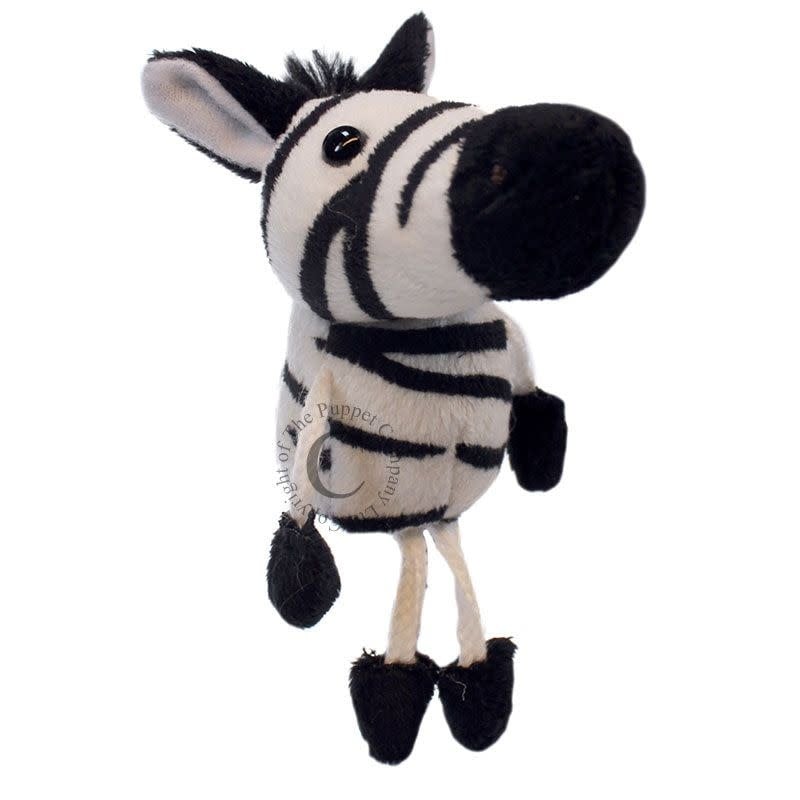 The Puppet Company | Fingerpuppet | 13 cm | Sebra | 1+ - Kleine Eland