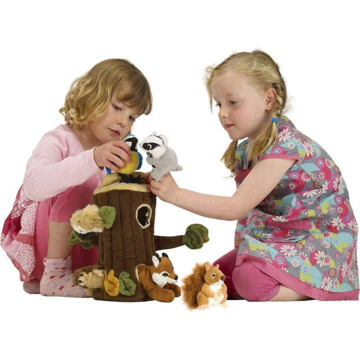 The Puppet Company | Handpop Boomhuis | Boomhut met Dieren | 1+ - Kleine Eland