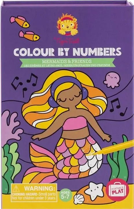 Tiger Tribe | Colour By Numbers | Mermaids and Friends | 4 - 7 jaar - Kleine Eland
