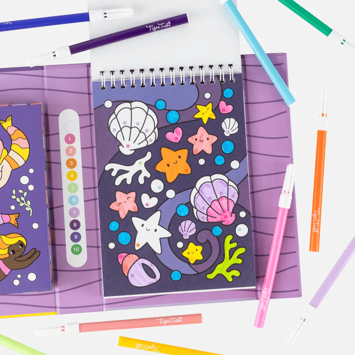 Tiger Tribe | Colour By Numbers | Mermaids and Friends | 4 - 7 jaar - Kleine Eland