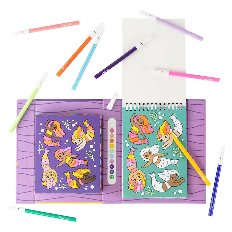 Tiger Tribe | Colour By Numbers | Mermaids and Friends | 4 - 7 jaar - Kleine Eland