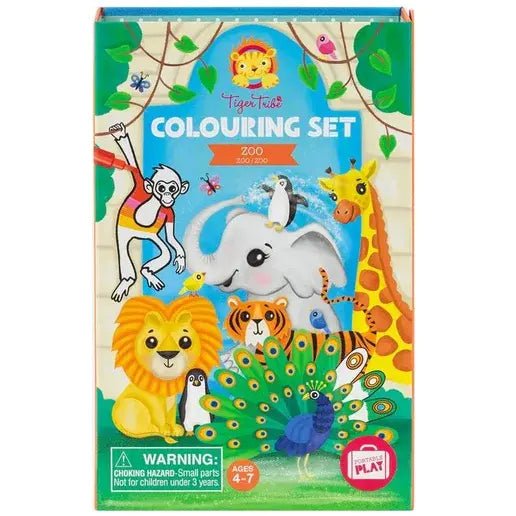 Tiger Tribe | Colouring Set | Zoo | 4 - 7 jaar - Kleine Eland