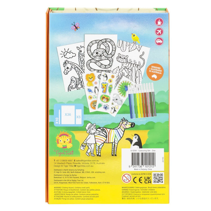 Tiger Tribe | Colouring Set | Zoo | 4 - 7 jaar - Kleine Eland