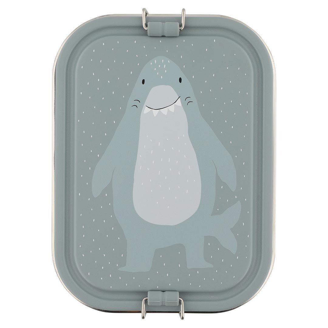 Trixie | Haai | Lunch Box | 100 % Stainless Steel | Sluiting 100 % Silicone | 20 x 15 x 6 cm - Kleine Eland