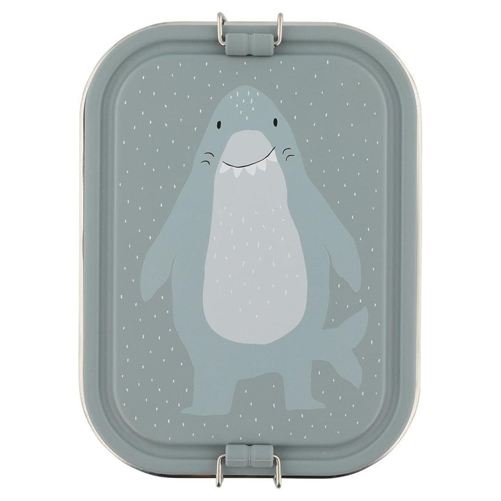 Trixie | Haai | Lunch Box | 100 % Stainless Steel | Sluiting 100 % Silicone | 20 x 15 x 6 cm - Kleine Eland