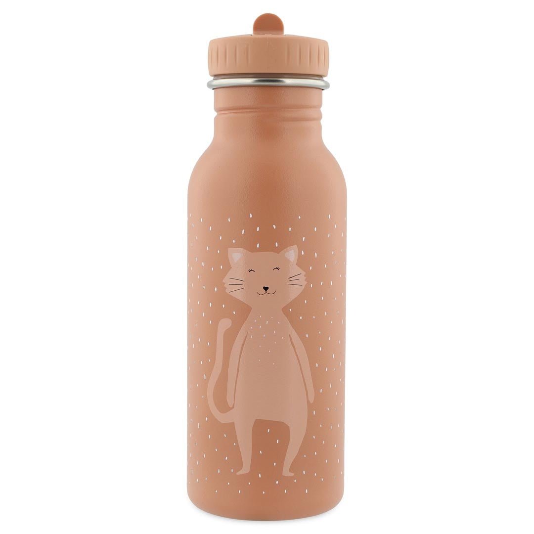 Trixie | Kat | Drinkfles 500 ml | 100 % Stainless Steel | Dop 100 % PP | 20 x 6.5 x 6.5 cm - Kleine Eland