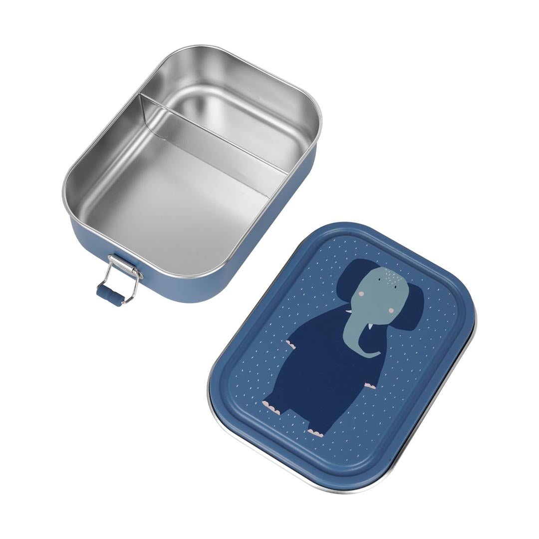 Trixie| Olifant | Lunch Box | 100 % Stainless Steel | Sluiting 100 % Silicone | 20 x 15 x 6 cm - Kleine Eland