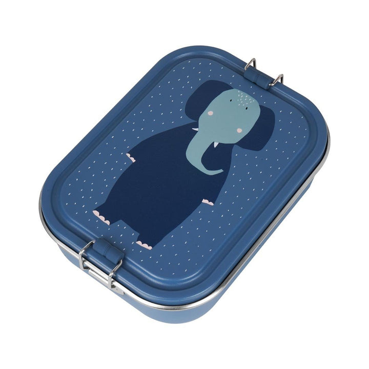 Trixie| Olifant | Lunch Box | 100 % Stainless Steel | Sluiting 100 % Silicone | 20 x 15 x 6 cm - Kleine Eland