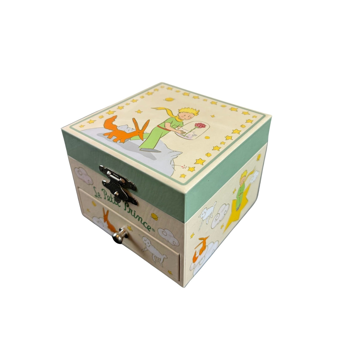 Trousselier | Houten Muziekdoos | Kubus | Little Prince Garden - Kleine Eland