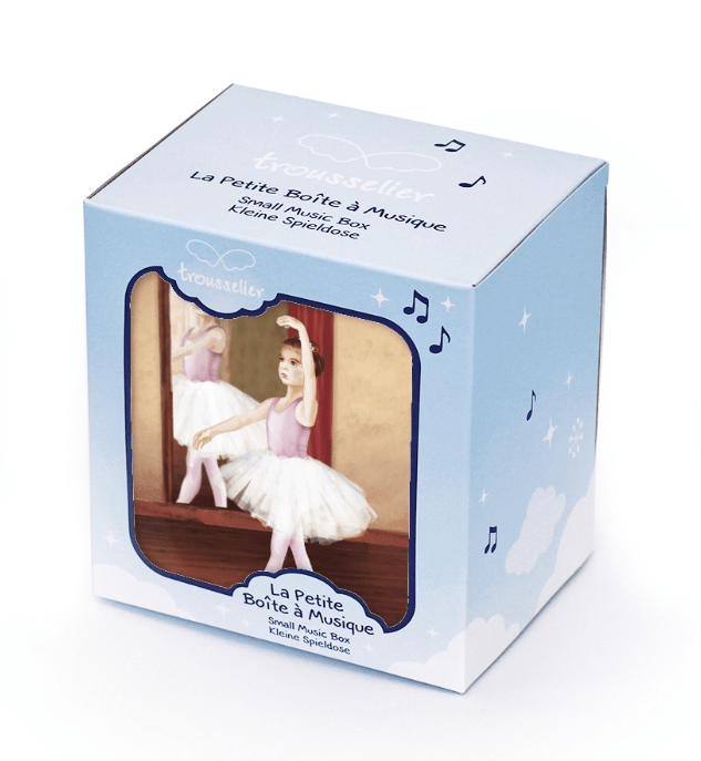 Trousselier | Houten Muziekdoos l Kubus 10,5 x 8,5 cm | Dancer In Tutu | N.Rota | Roméo &amp; Juliette - Kleine Eland