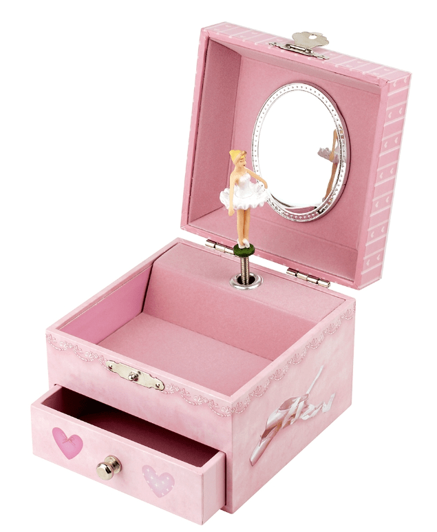 Trousselier | Houten Muziekdoos l Kubus 10,5 x 8,5 cm | Dancer In Tutu | N.Rota | Roméo &amp; Juliette - Kleine Eland