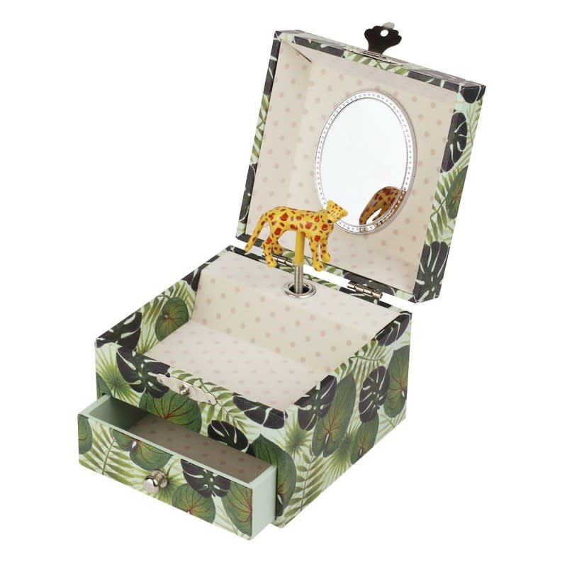Trousselier | Houten Muziekdoos l Kubus 10,5 x 8,5 cm | Savanne | Tchaikovsky | the Sleeping Beauty - Kleine Eland
