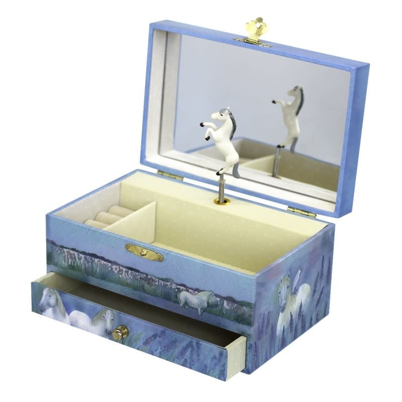 Trousselier | Musical Jewellery Box | Horses Camargue | Schubert | Lullaby - Kleine Eland