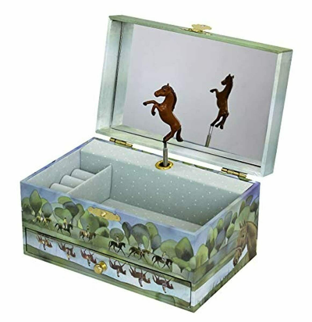 Trousselier | Musical Jewellery Box | Horses Normandy | F.Stephon | Beautiful Dreamer - Kleine Eland